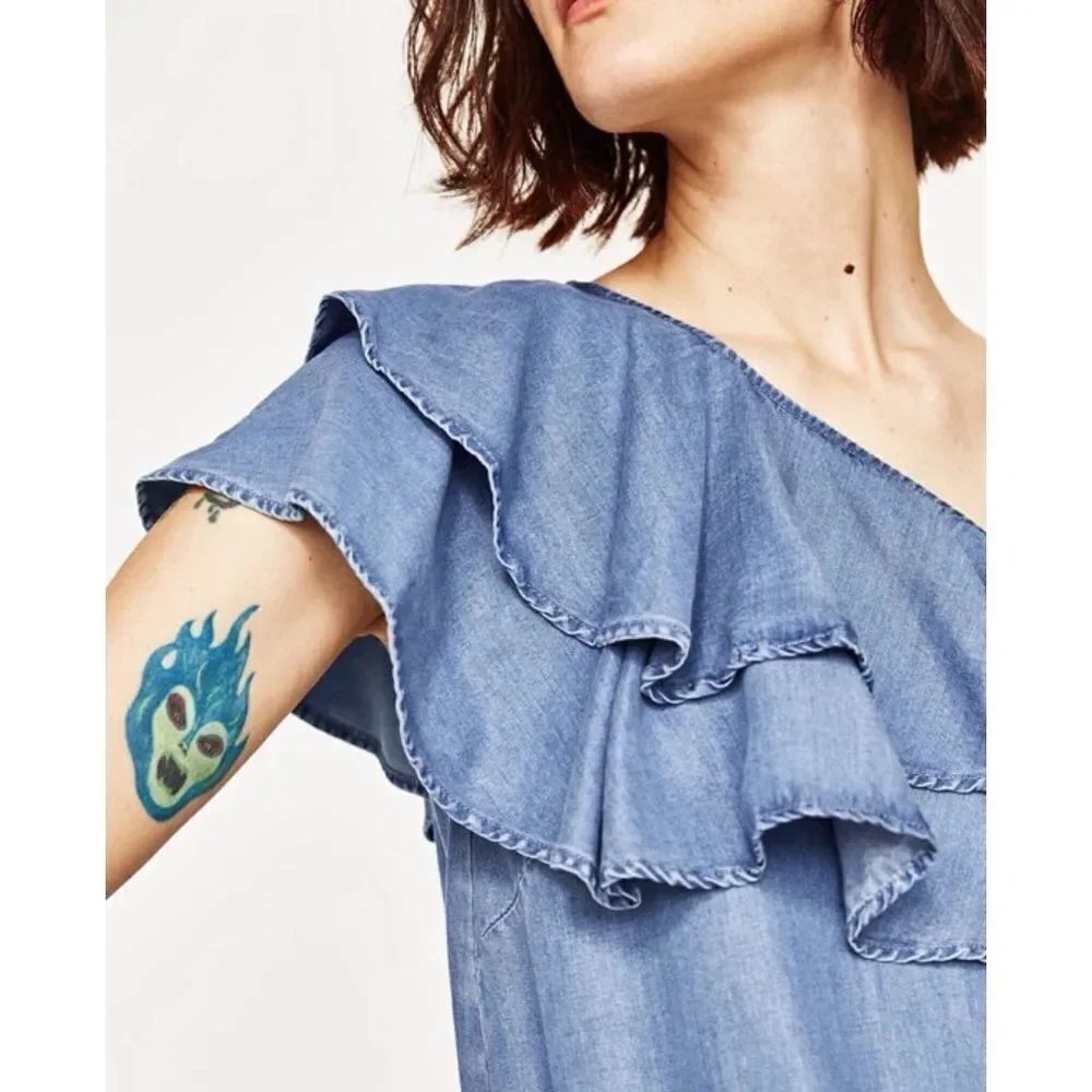 ✨ HP✨FRILLED ASYMMETRIC DRESS:✨ - Picture 4 of 8